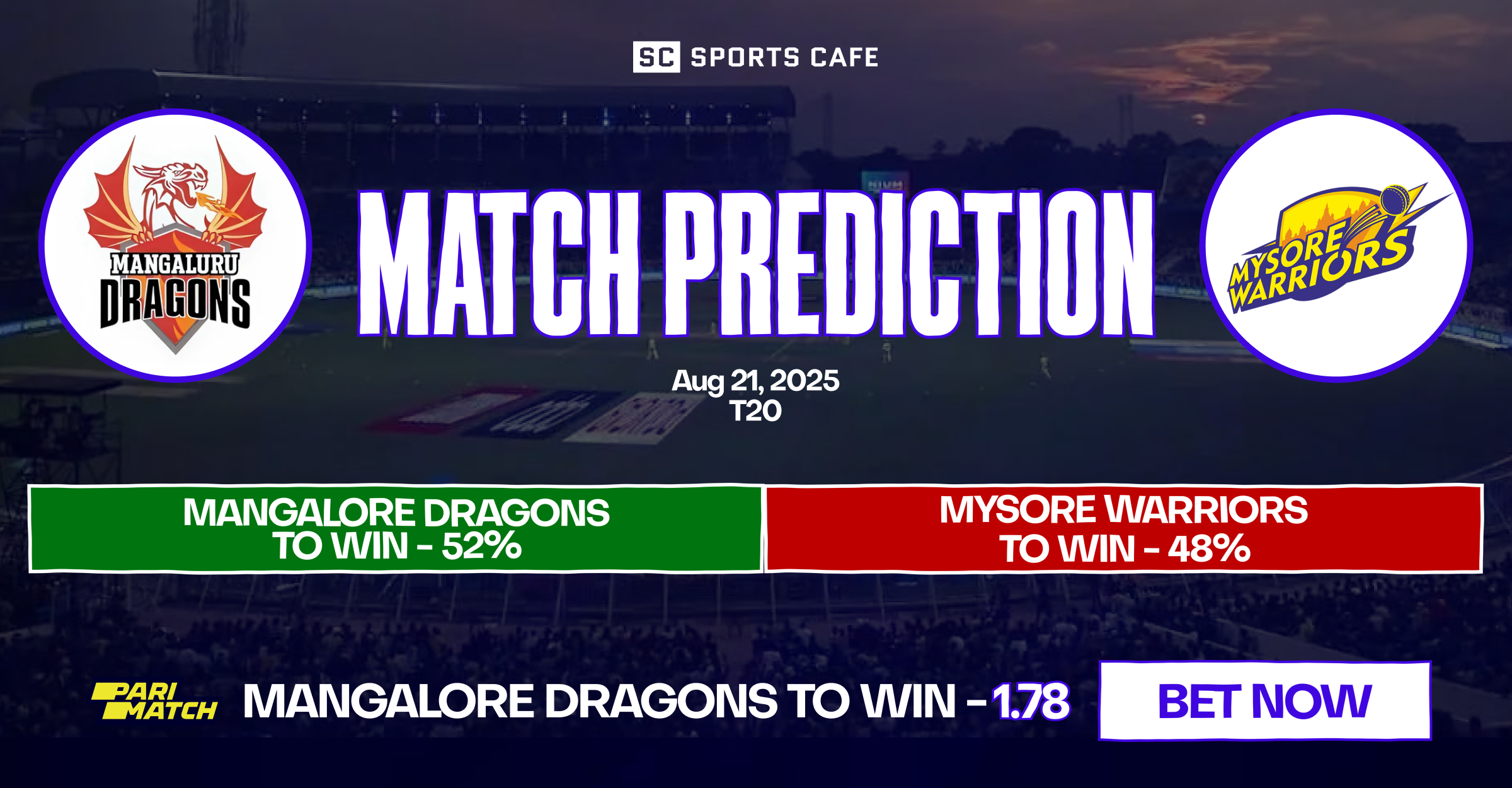 Mangalore Dragons vs Mysore Warriors